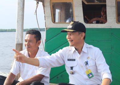 Camat Sungai Apit langsung menyaksikan latihan Perahu Layar